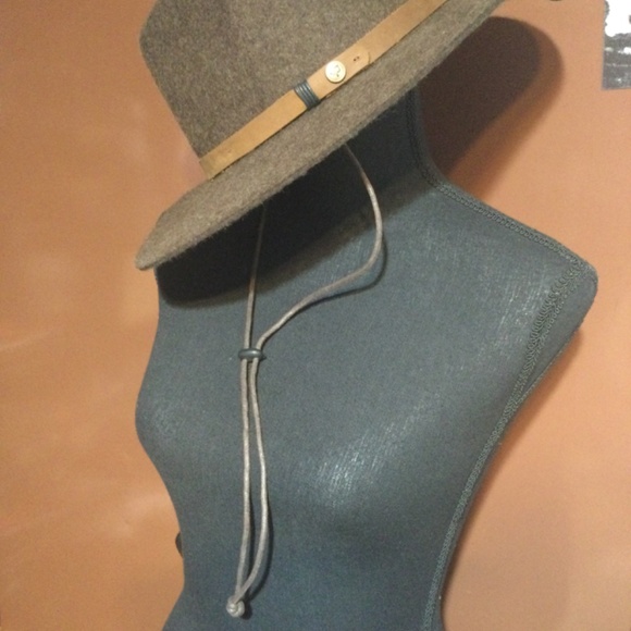 Pistil: tobacco brown wide brim wool hat - Picture 2 of 4